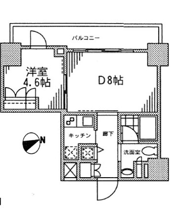 カスタリア門前仲町Ⅱの物件間取画像